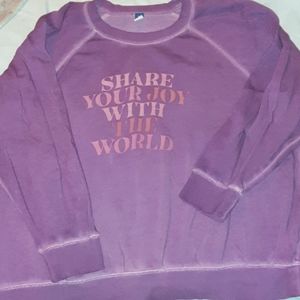 Old Navy XXL semi-distressed purple sweatshirt